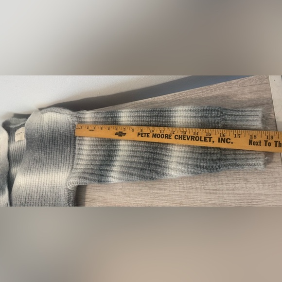 Lucky Brand Ombre Striped Cardigan V Neck Cozy Relaxed Loose Size XXL - Picture 13 of 13